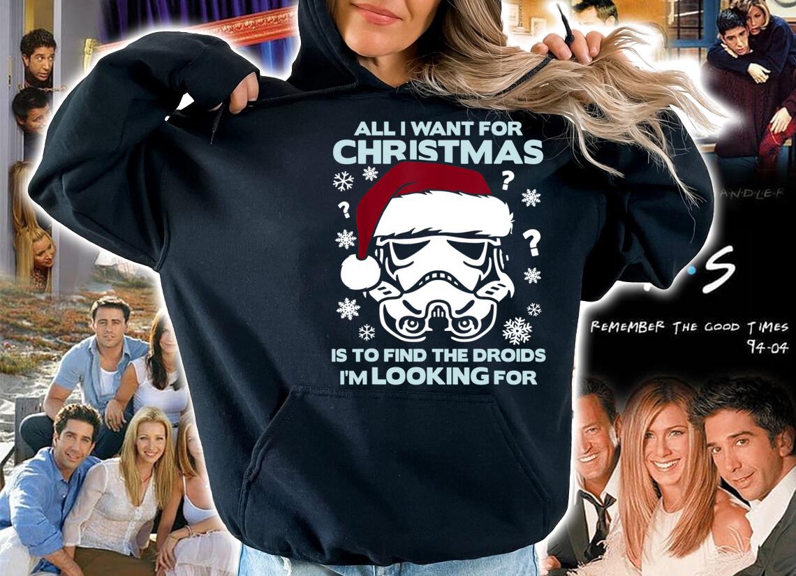 Star Wars Storm Trooper Droid Looking Christmas t-shirt hoodie