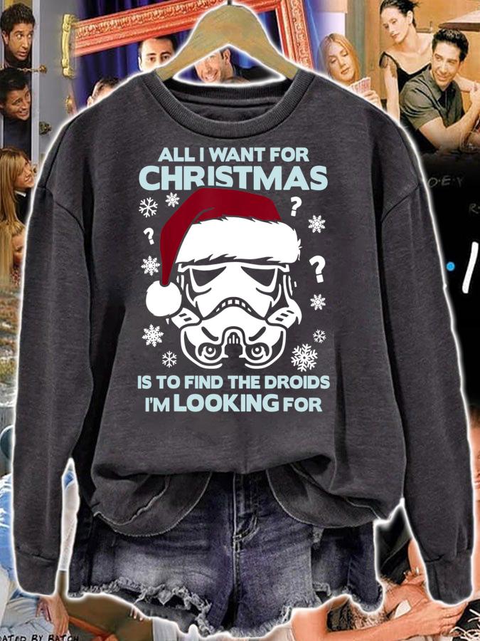 Star Wars Storm Trooper Droid Looking Christmas t-shirt sweatshirt