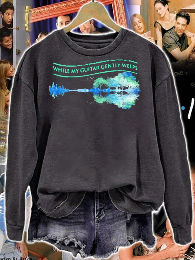 While My Guitar Gently Weeps Guitar LAke t-shirt sweatshirt