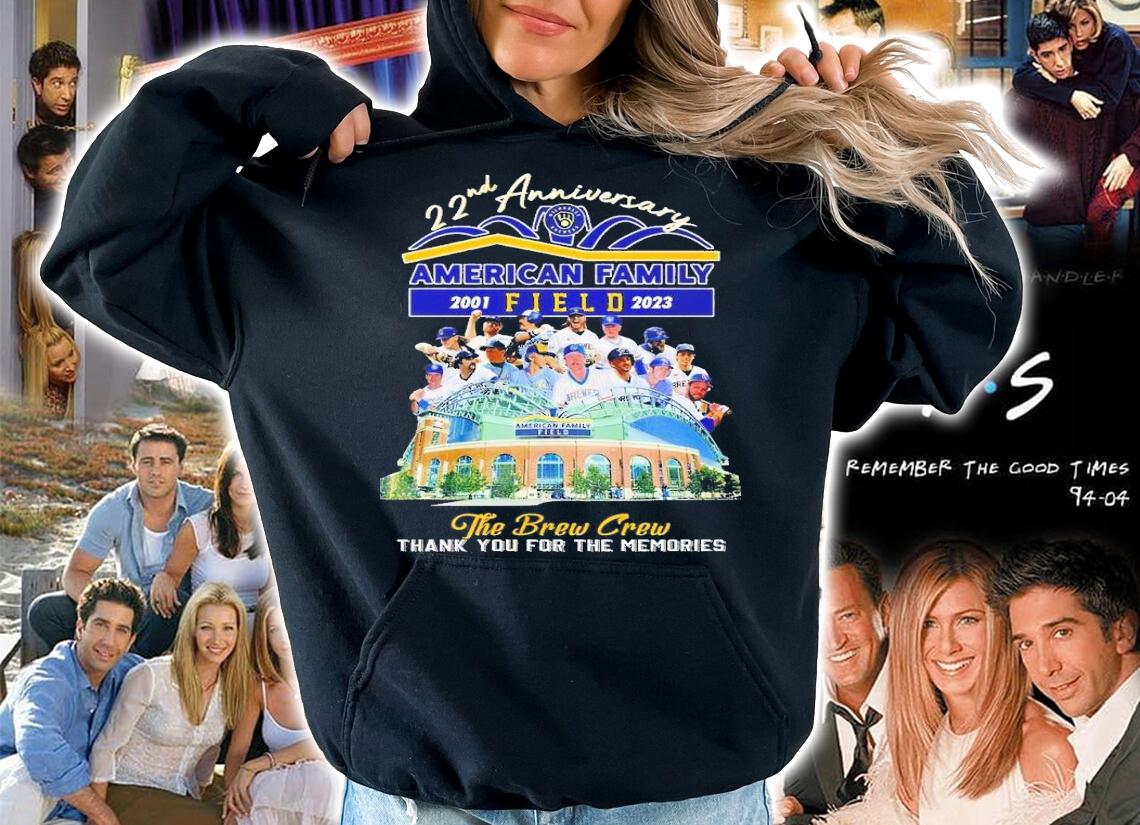 22nd anniversary American Family Field 2001 2023 the Brew crew thank you for the memories shirt t-shirt hoodie