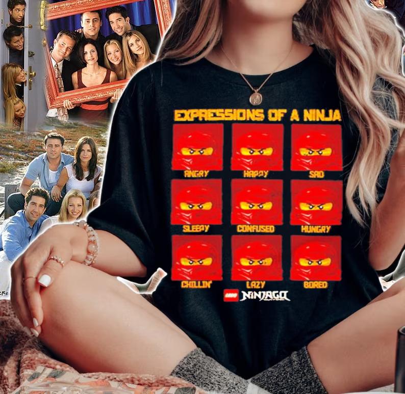 Expressions Of A Ninja Lego Ninjago shirt t-shirt woman shirt