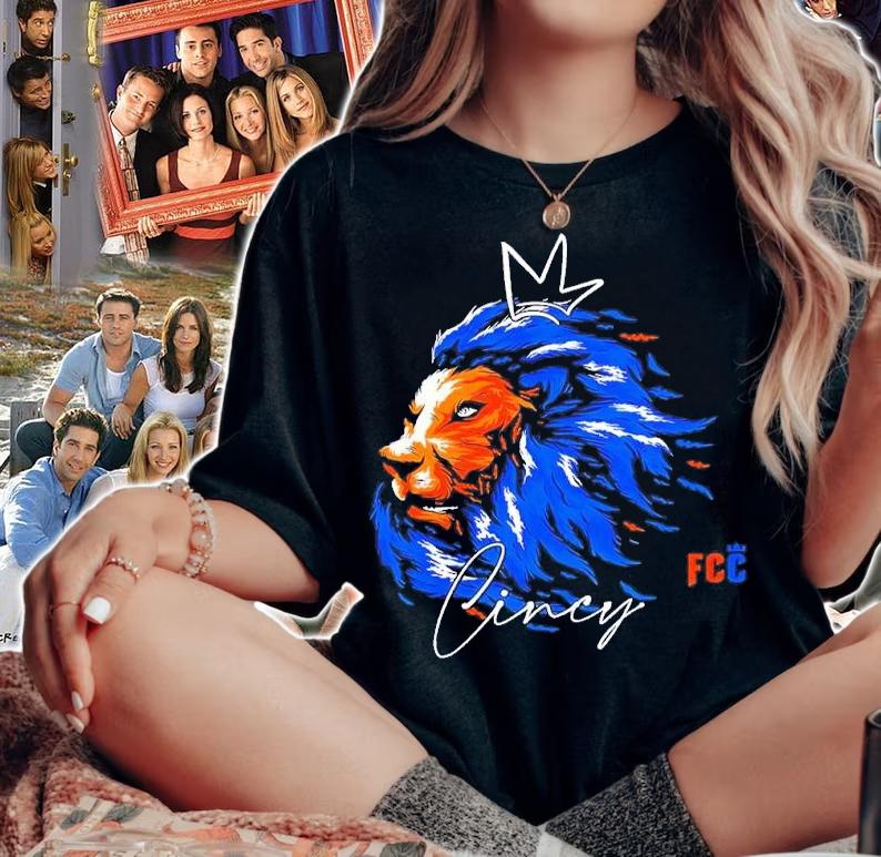 FC Cincinnati Lion Head Sketch shirt t-shirt woman shirt