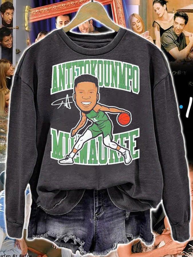Giannis Antetokounmpo Milwaukee Toon Basketball Shirt t-shirt sweatshirt