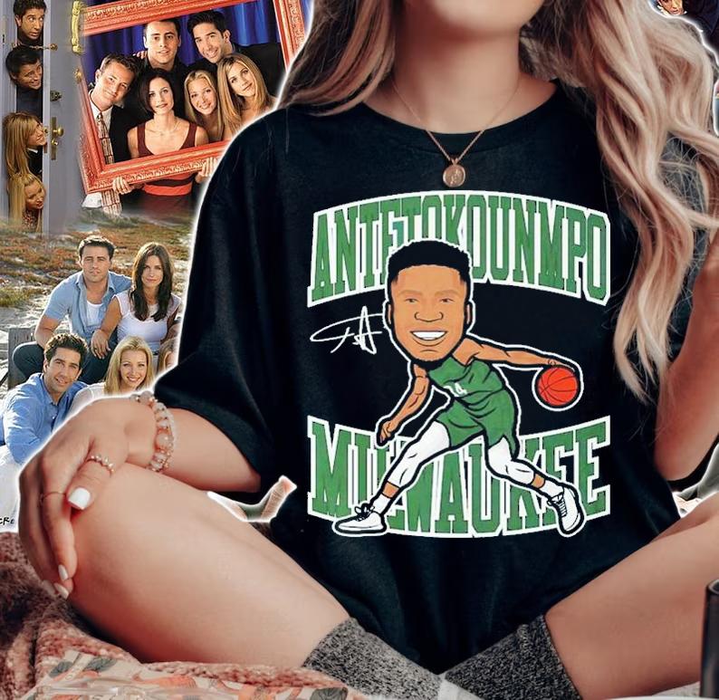 Giannis Antetokounmpo Milwaukee Toon Basketball Shirt t-shirt woman shirt