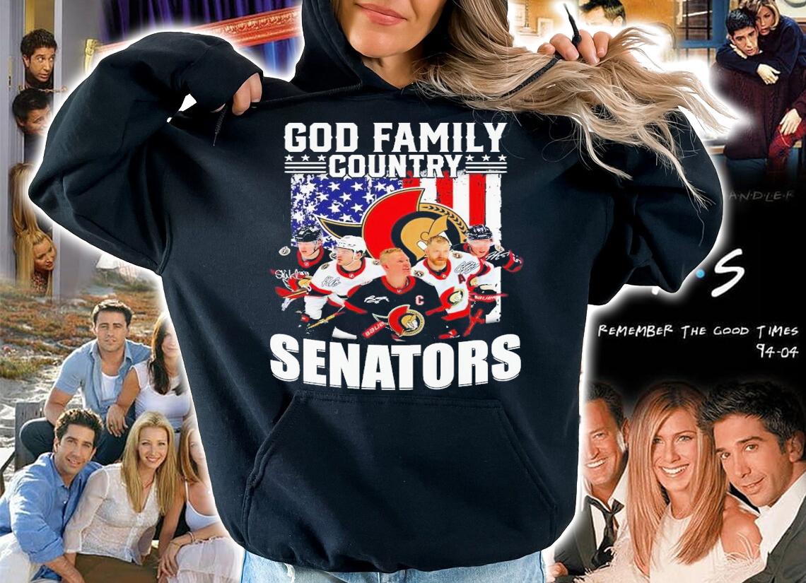 God family country Ottawa Senators signatures shirt t-shirt hoodie
