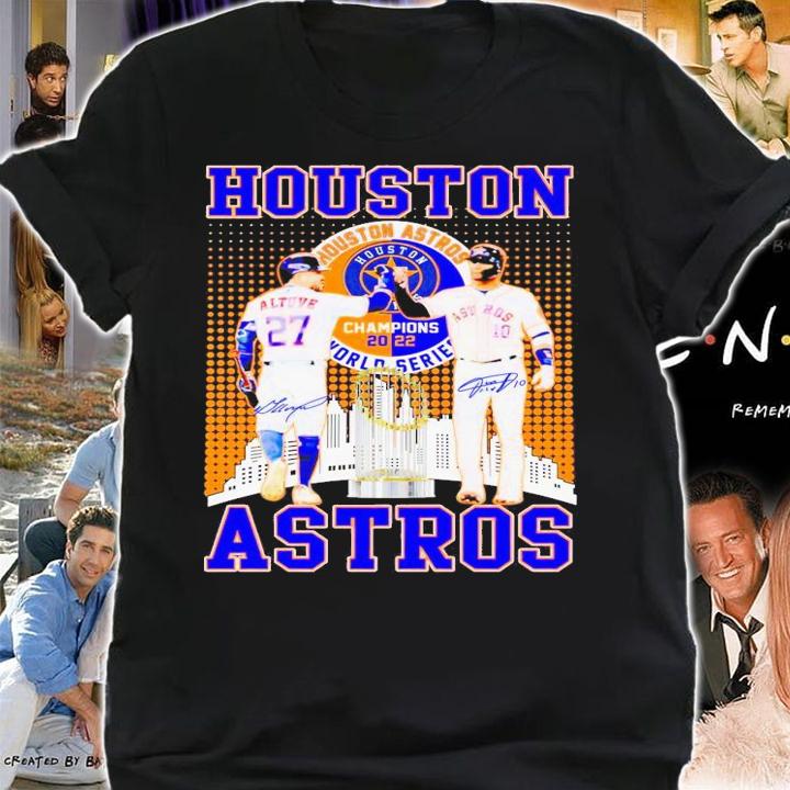 Houston Astros Jose Altuve and Yuli Gurriel World Series signatures shirt t-shirt shirt