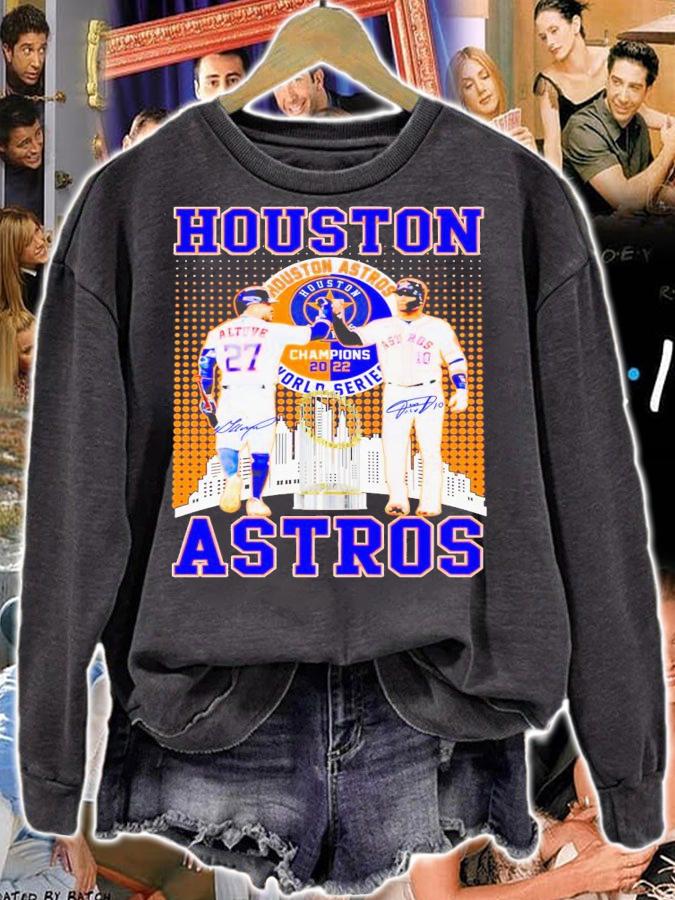 Houston Astros Jose Altuve and Yuli Gurriel World Series signatures shirt t-shirt sweatshirt