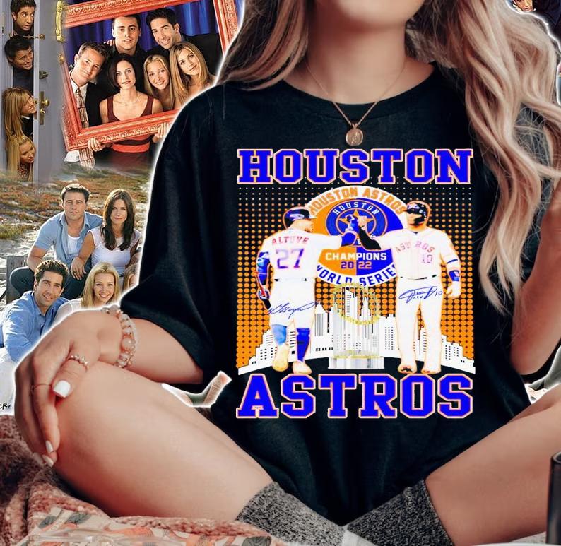 Houston Astros Jose Altuve and Yuli Gurriel World Series signatures shirt t-shirt woman shirt