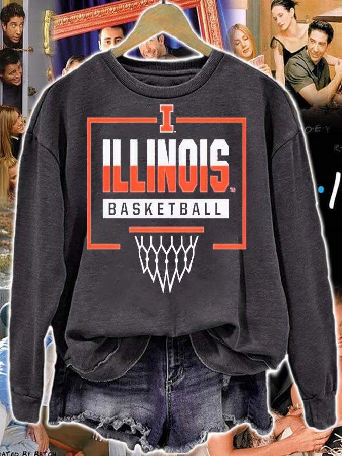 Illinois basketball backboard shirt t-shirt sweatshirt