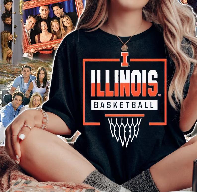 Illinois basketball backboard shirt t-shirt woman shirt