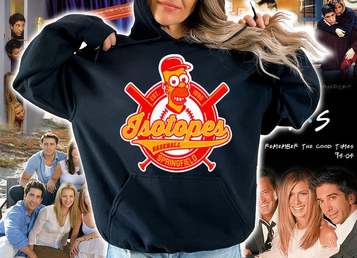 Homer Simpson Isotopes Baseball Springfield Est 1990 Shirt t-shirt hoodie