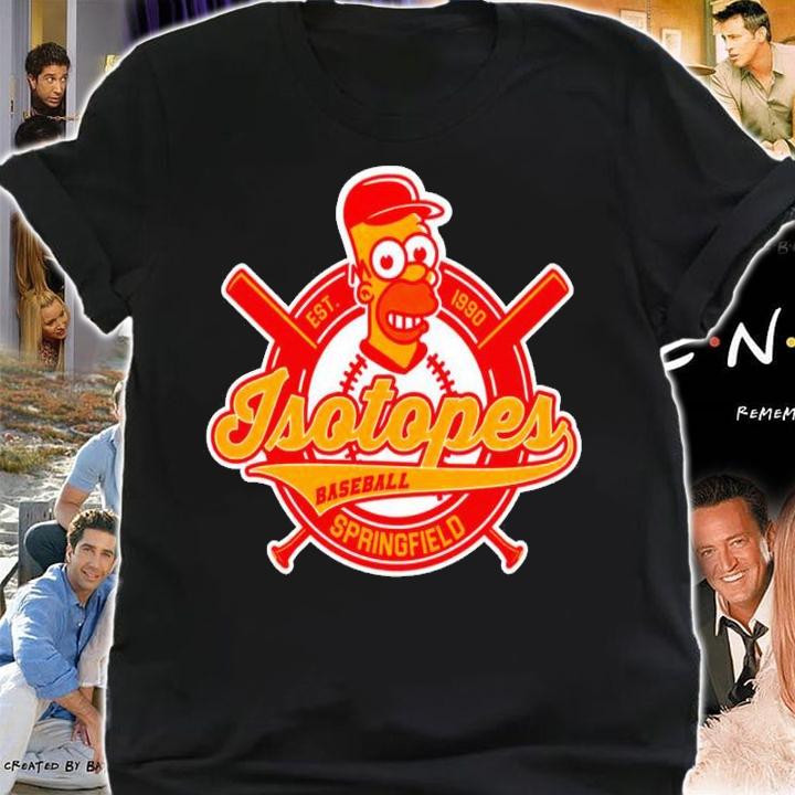 Homer Simpson Isotopes Baseball Springfield Est 1990 Shirt t-shirt shirt