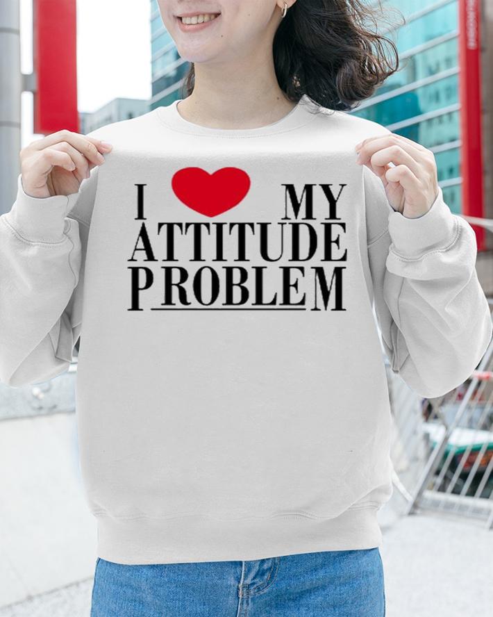 I Love My Attitude Problem Ringer Shirt t-shirt