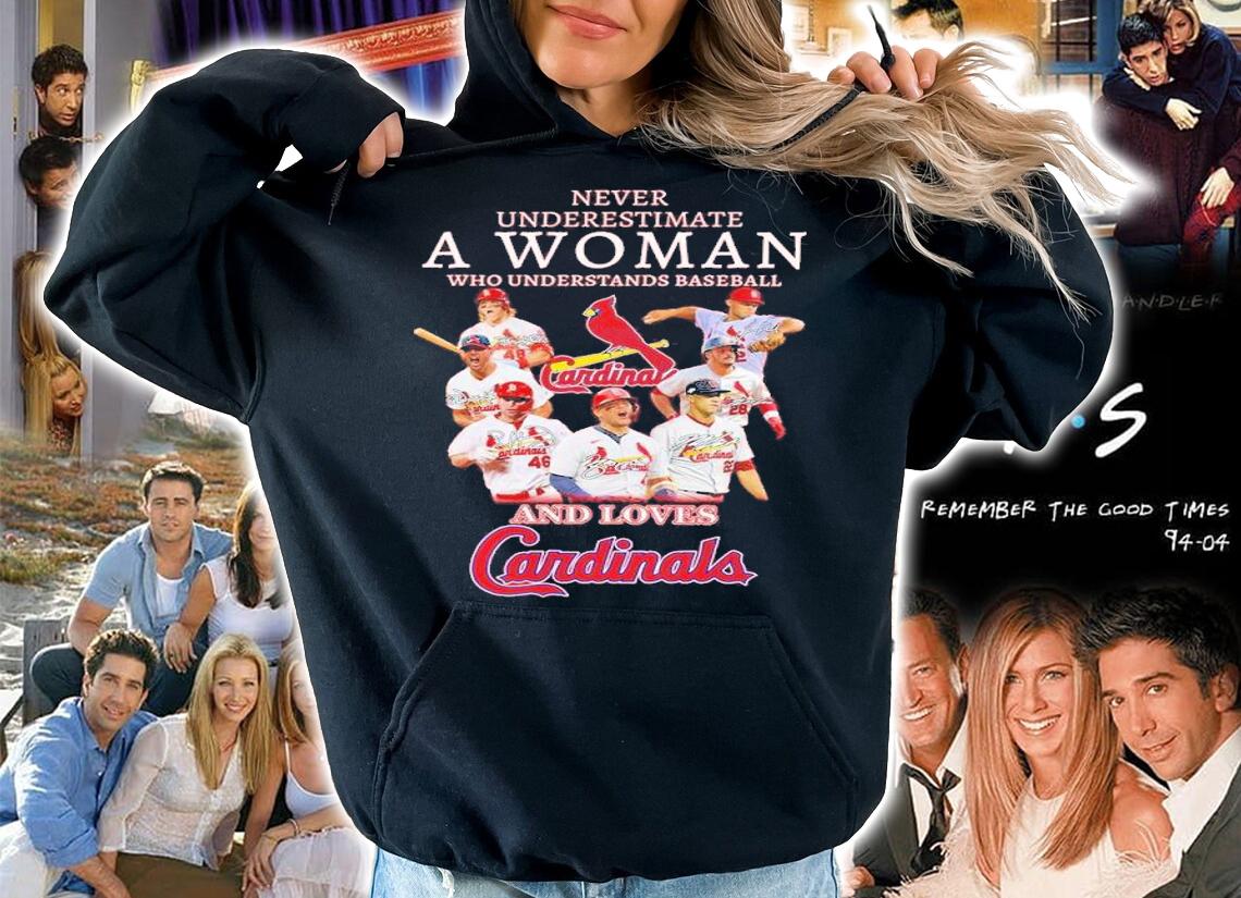 Never Underestimate A Woman Who Understands Baseball And Love Cardinals Signatures 2022 Shirt t-shirt hoodie