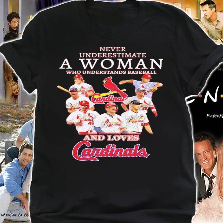 Never Underestimate A Woman Who Understands Baseball And Love Cardinals Signatures 2022 Shirt t-shirt shirt