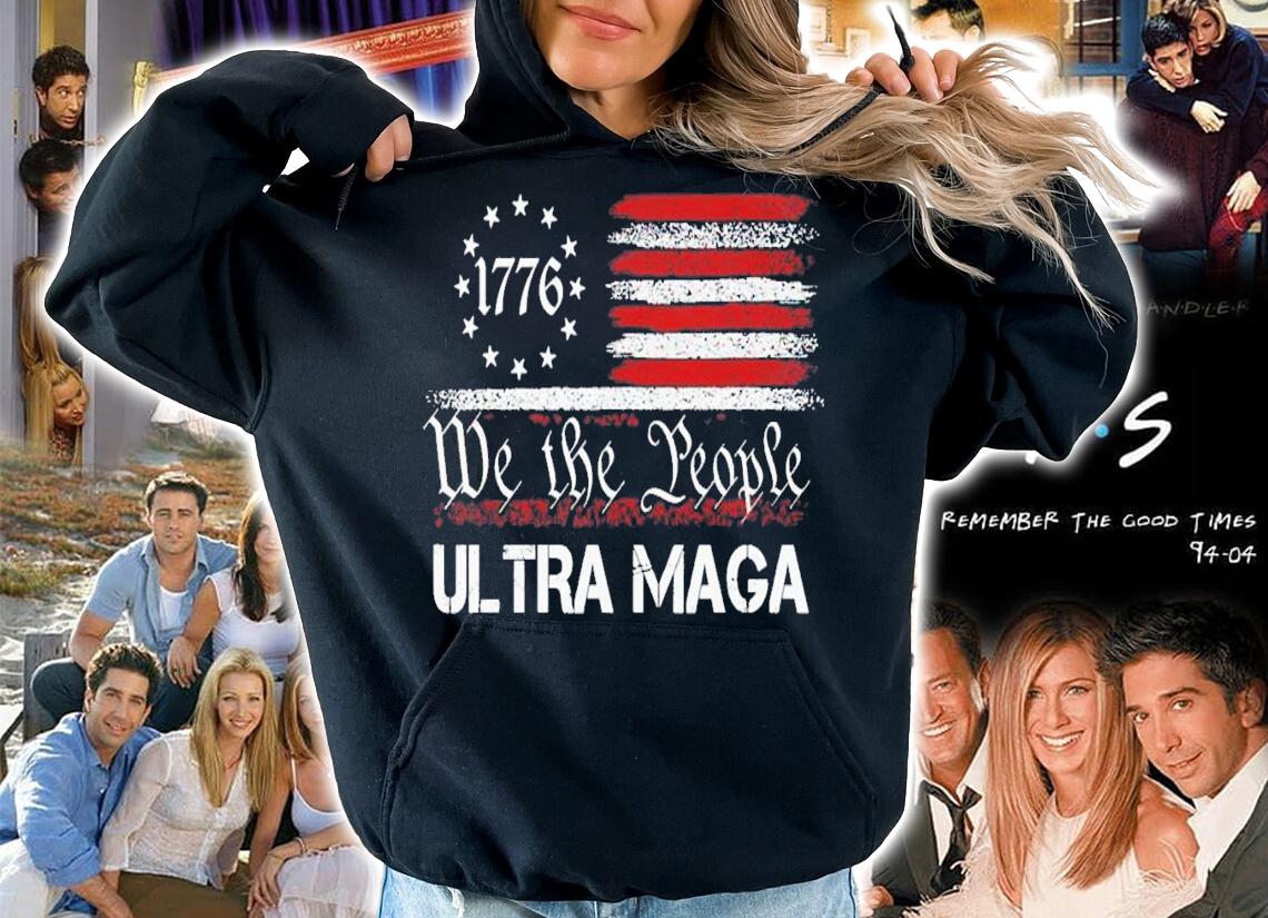 Ultra MAGA We The People Republican USA Flag T-Shirt t-shirt