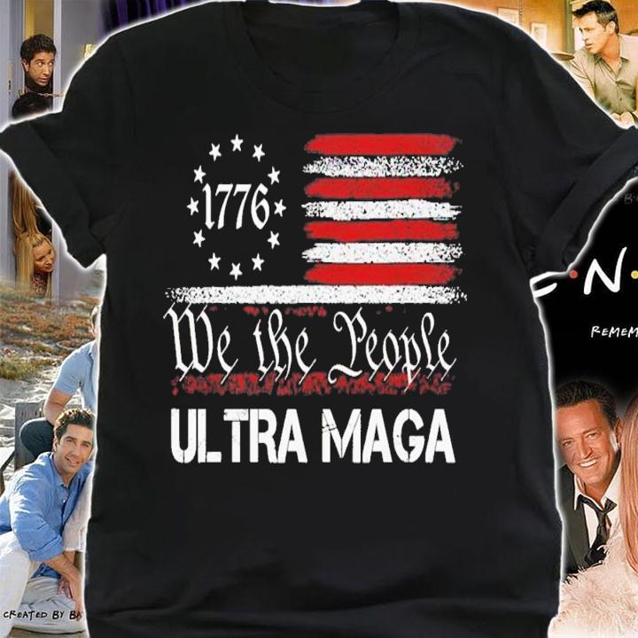 Ultra MAGA We The People Republican USA Flag T-Shirt t-shirt