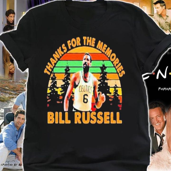 Bill Russell Thanks For The Memories Vintage Shirt t-shirt