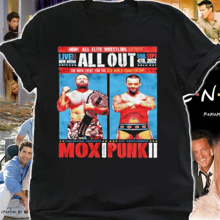 Main event Jon Moxley vs CM Punk shirt t-shirt