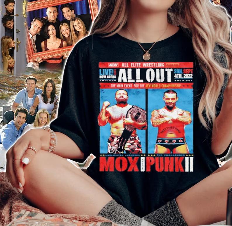 Main event Jon Moxley vs CM Punk shirt t-shirt