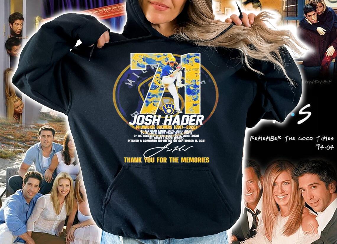 71 Josh Hader Milwaukee Brewers 2017 2022 signature shirt t-shirt