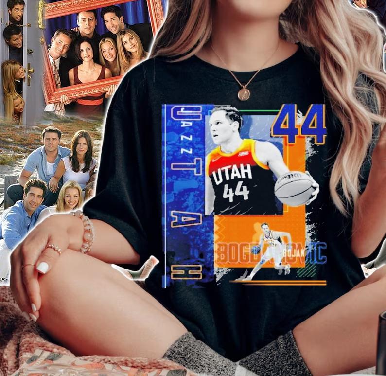 Bojan Bogdanovic Basketball Paper Poster Jazz 2 Shirt t-shirt