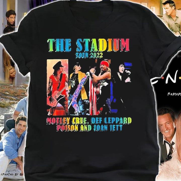 The Stadium Tour 2022 Motley Crue Def Leppard Poison And Joan Jett Shirt t-shirt shirt