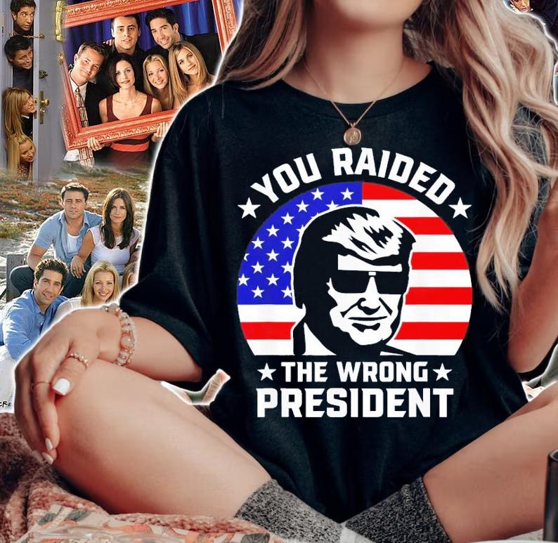 You Raided The Wrong President Pro Trump Anti Biden T-Shirt t-shirt woman shirt
