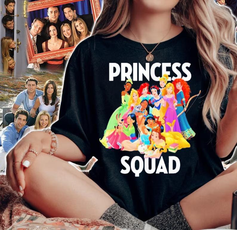Disney Princess Squad Group Shirt t-shirt woman shirt