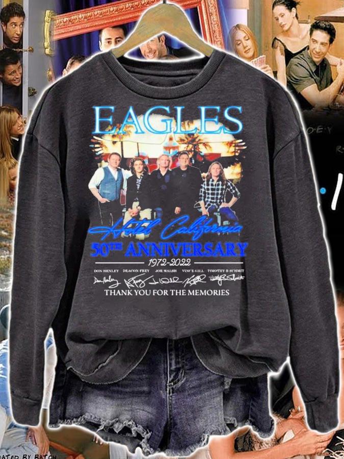 Eagles Hotel California 50th Anniversary 1972-2022 Signatures Thank You For The Memories T-Shirt t-shirt sweatshirt