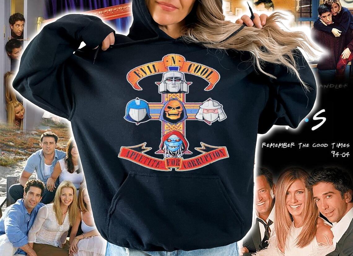 Evil N Cool Appetite For Corruption Guns N Roses Logo Shirt t-shirt