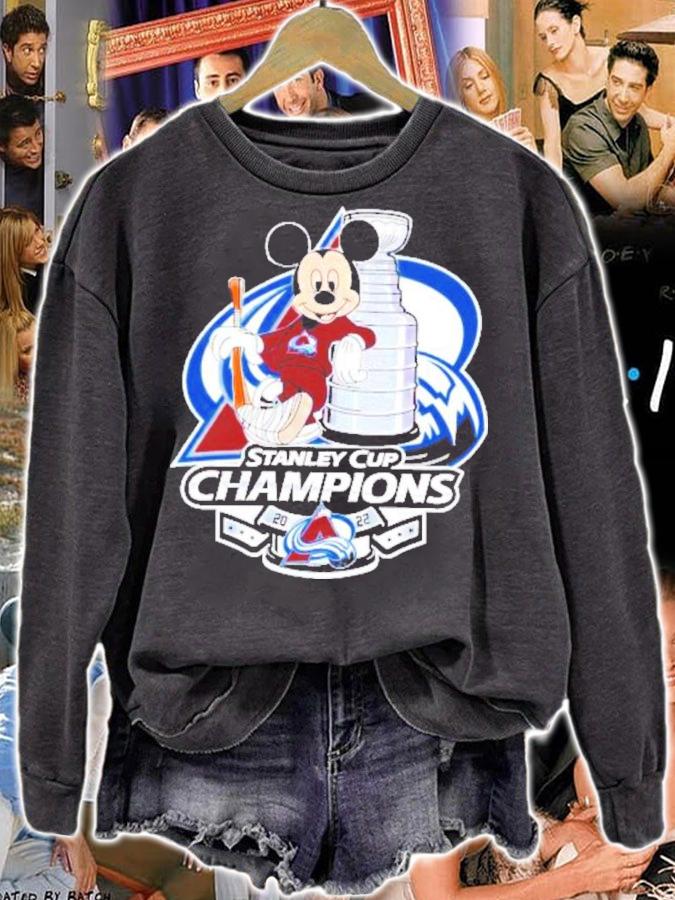 Mickey Mouse For Colorado Avalanche NHL Stanley Cup Finals Champions 2022 Shirt t-shirt sweatshirt