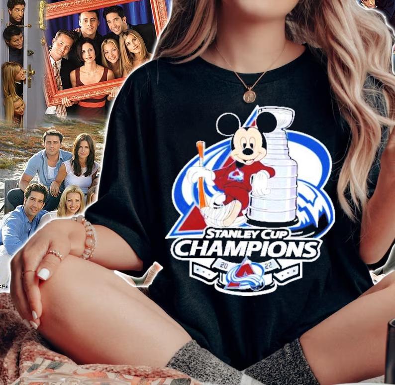 Mickey Mouse For Colorado Avalanche NHL Stanley Cup Finals Champions 2022 Shirt t-shirt woman shirt