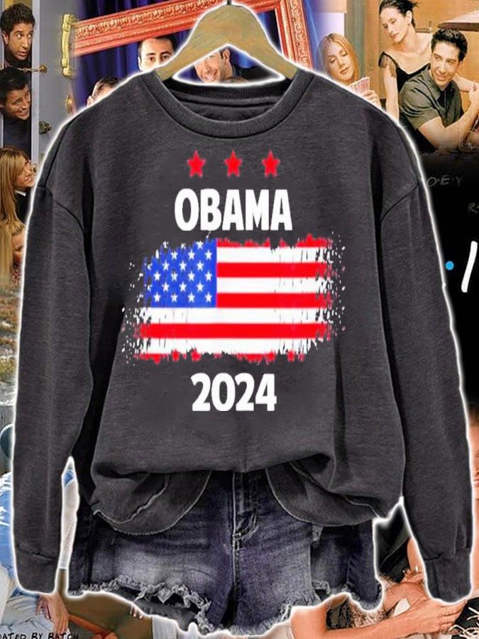 Obama For President 2024 American Flag Shirt t-shirt