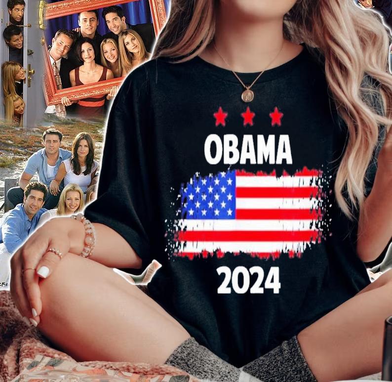 Obama For President 2024 American Flag Shirt t-shirt