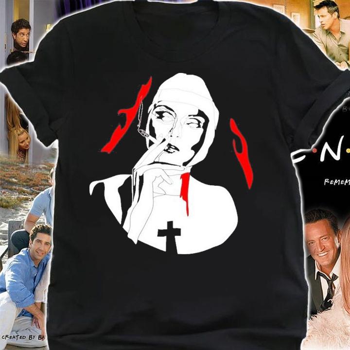 Smoking Nun Break The Habit Halloween Shirt t-shirt shirt