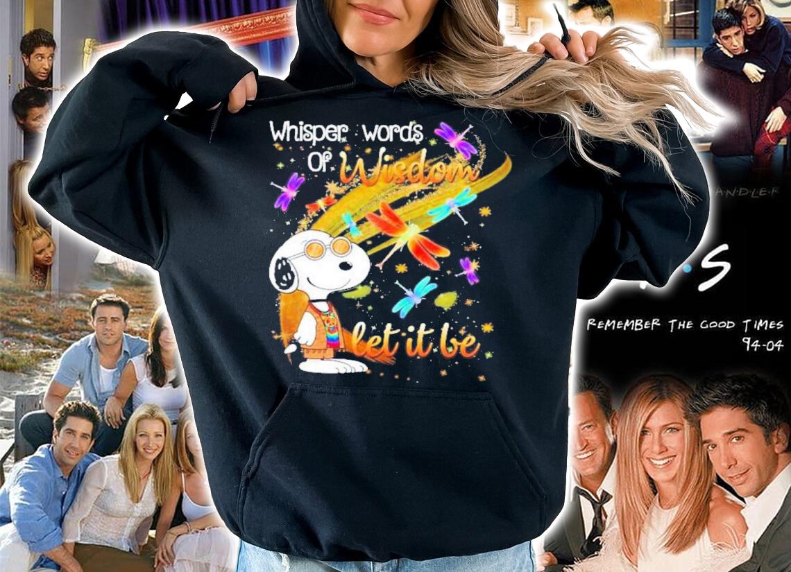 Snoopy Hippie Whisper Words Of Wisdom Let It Be Shirt t-shirt