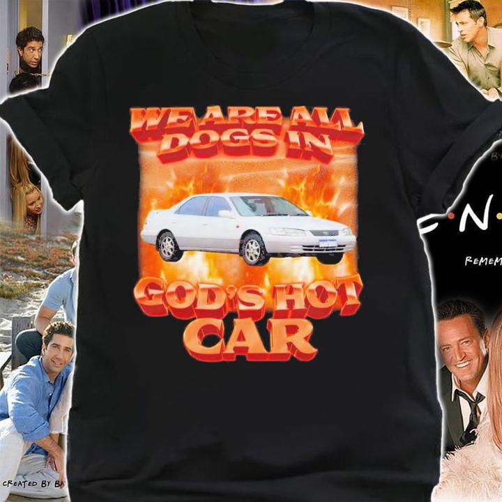 Swag Stimulus We Are All Dogs In God's Hot Car T-Shirt t-shirt