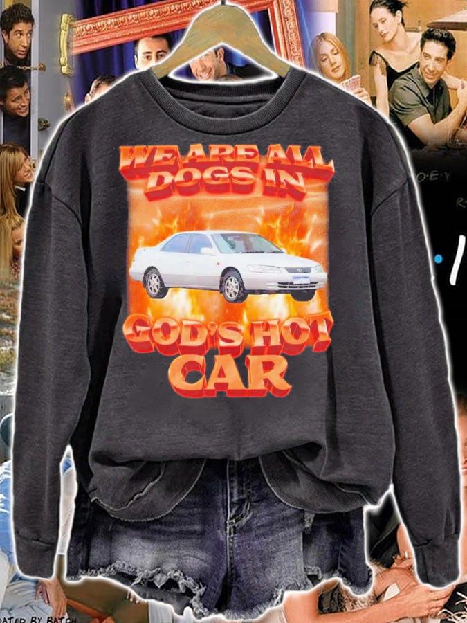 Swag Stimulus We Are All Dogs In God's Hot Car T-Shirt t-shirt