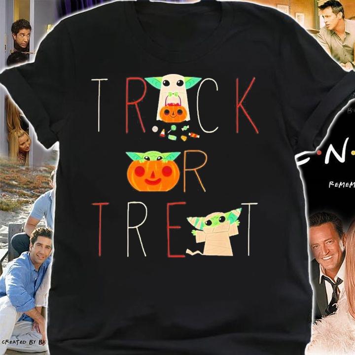 The Mandalorian Grogu Trick or Treat Halloween Shirt t-shirt shirt