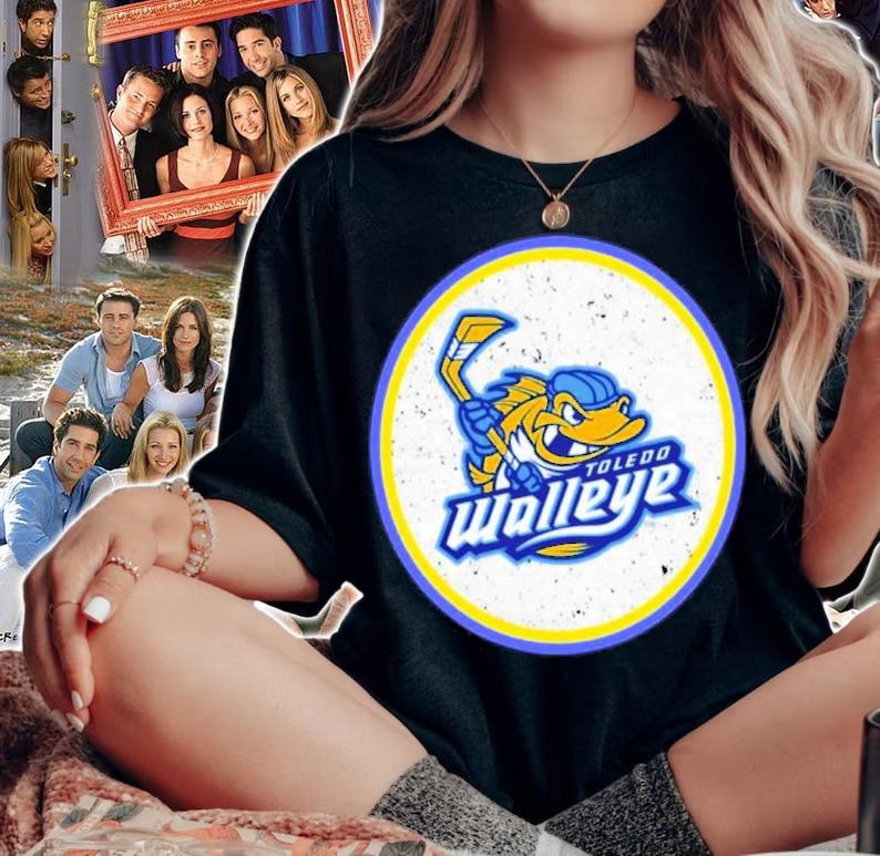 Toledo Walleye Circle Youth Logo Shirt t-shirt woman shirt
