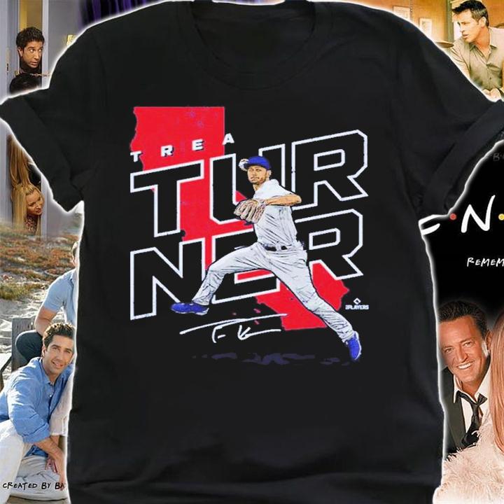 Trea Turner Los Angeles D Player Map Baseball Signature Shirt t-shirt shirt