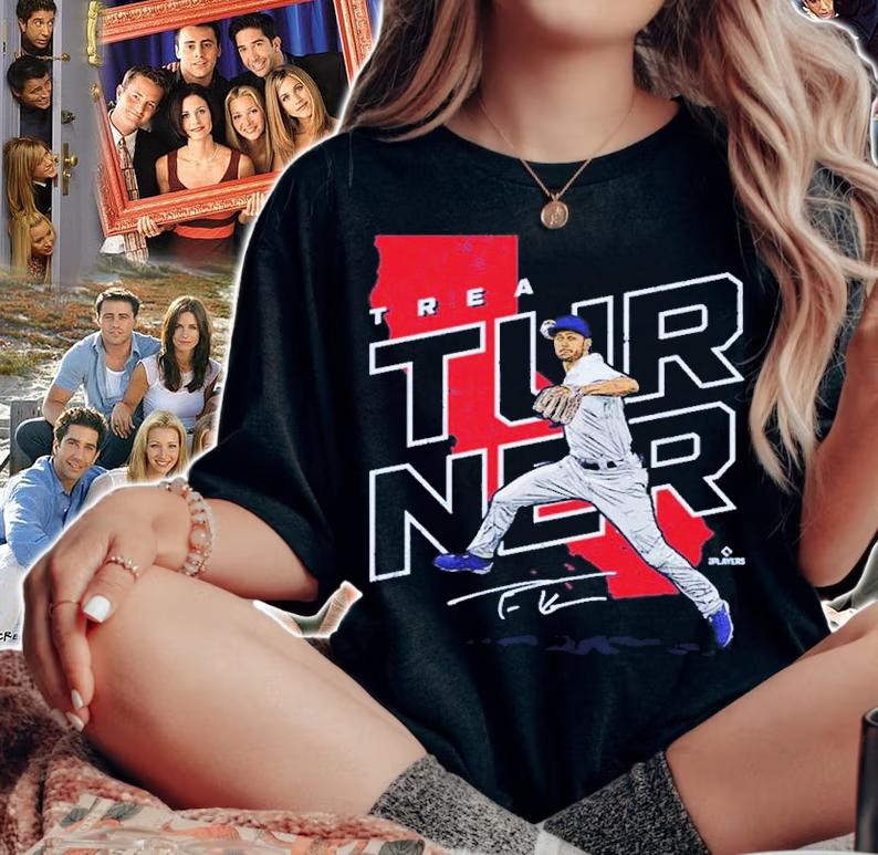 Trea Turner Los Angeles D Player Map Baseball Signature Shirt t-shirt woman shirt
