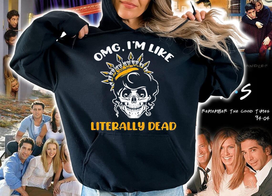 Womens Literally Dead Skull Queen Costume Funny Halloween shirt t-shirt hoodie