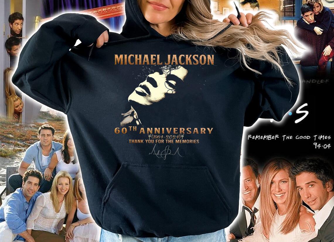 Michael Jackson 60th Anniversary 1964-2024 Thank You For The Memories Signature t-shirt hoodie