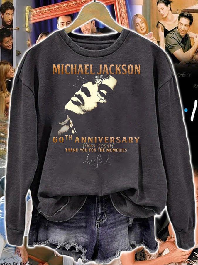 Michael Jackson 60th Anniversary 1964-2024 Thank You For The Memories Signature t-shirt sweatshirt