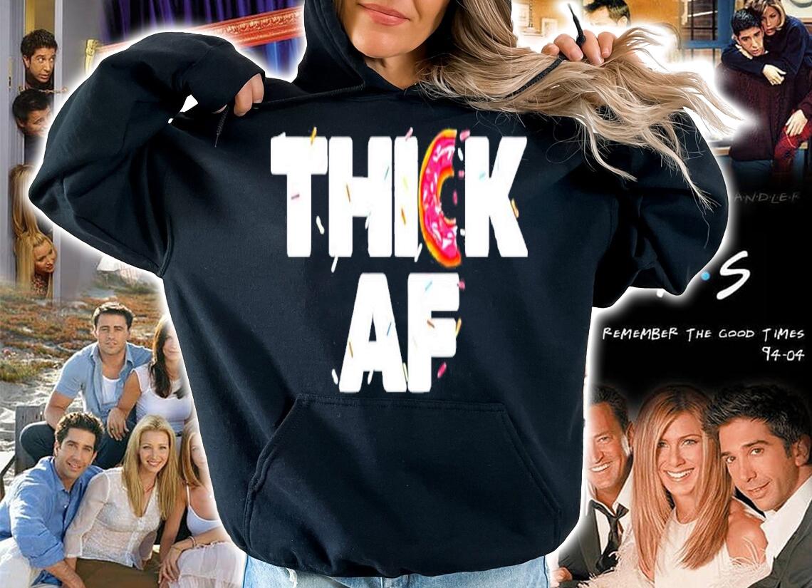 Thick AF Donut Fitness Weightlifting T-Shirt t-shirt hoodie