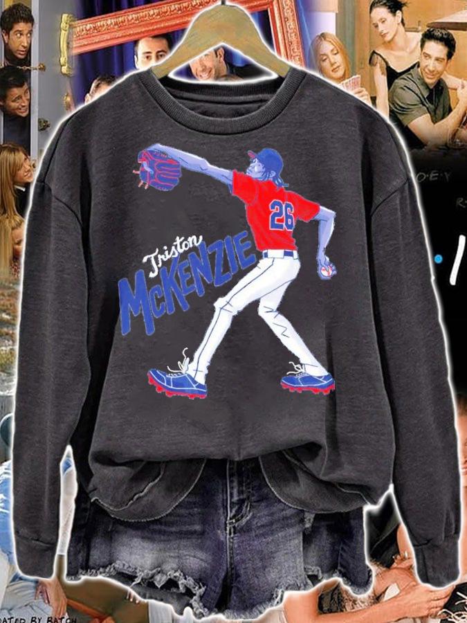 Triston Mckenzie Cartoon Pitch MLBPA T-Shirt t-shirt sweatshirt