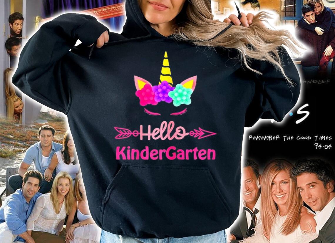 1st Day Of Kindergarten Unicorn Hello Kindergarten Girls T-Shirt t-shirt