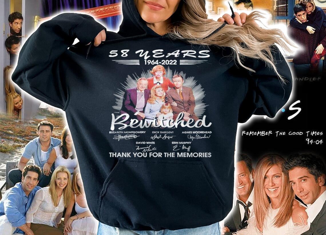 58 Years 1964-2022 Bewitched Signatures Thank You For The Memories Shirt t-shirt hoodie